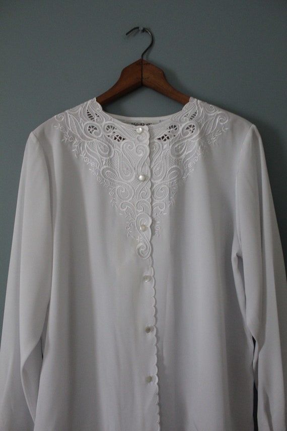 imperfect Victorian inspired lace blouse | porcel… - image 2