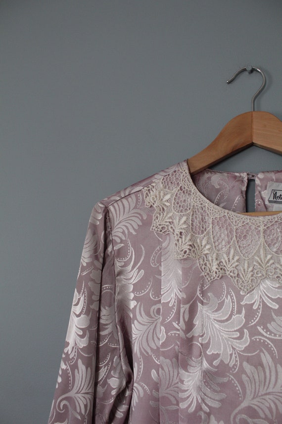 WISTERIA ornament blouse | lace collar poet blous… - image 9