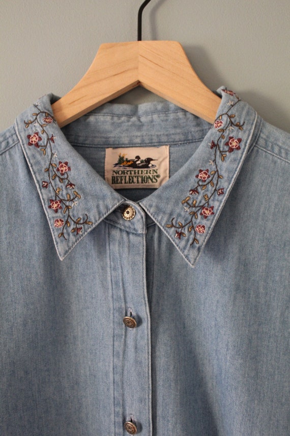 DENIM embroidered blouse | choose one denim blous… - image 8