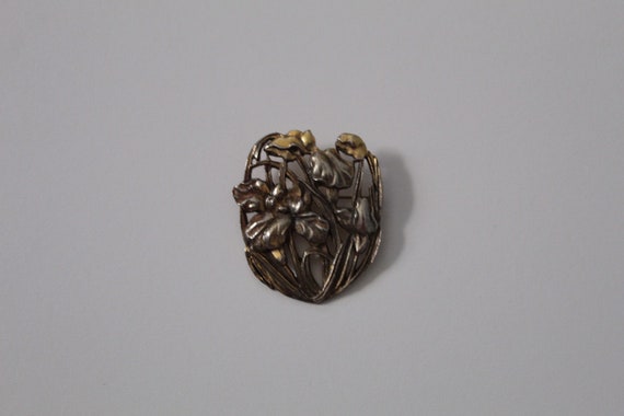 ART DECO orchid brooch - image 3