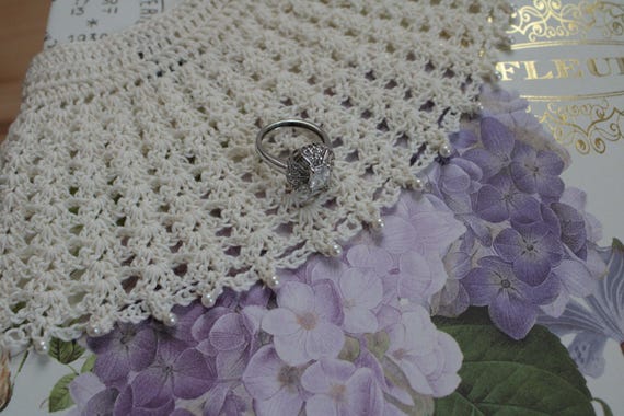 clear crystals cocktail statement ring - image 2