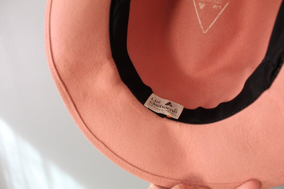 PARIS pink bow  fedora hat | 1980s Liz Claiborne … - image 8