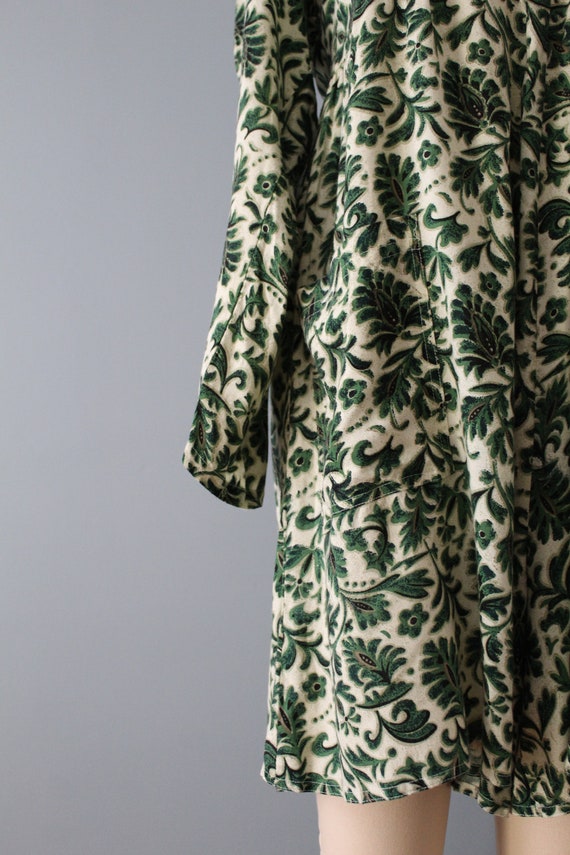 MOSS green botanical romper | whimsical floral sl… - image 5