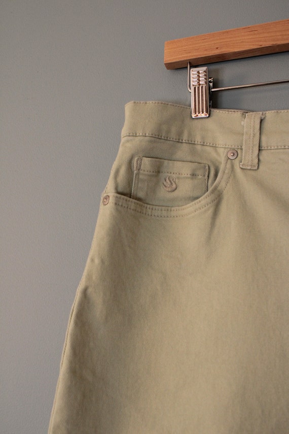 PISTASHIO green denim shorts | soft denim shorts … - image 7