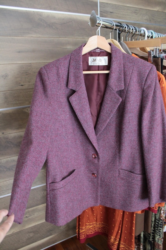 Ruby Red wool jacket | The Edinburgh Woolen Mills… - image 1