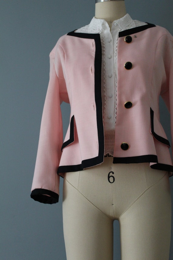 Peplum Windbreaker Jacket- Pink main image 1