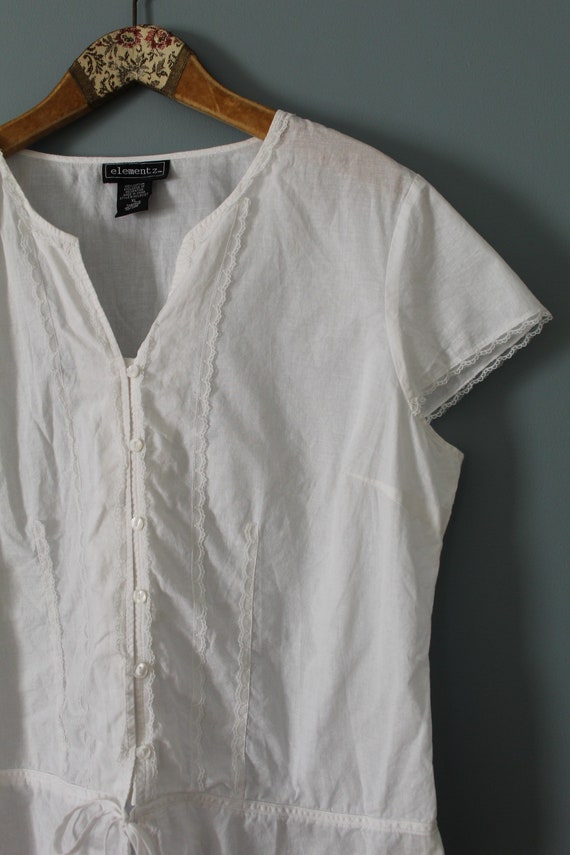 white bohemian blouse | cotton batiste blouse | l… - image 4