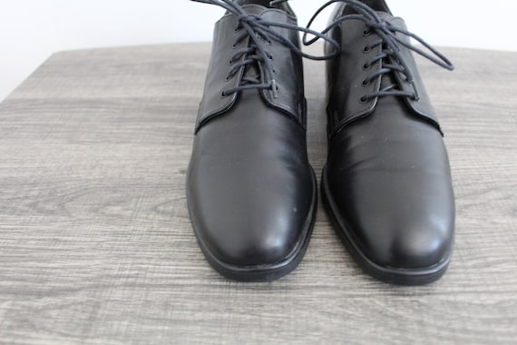 black leather oxfords shoes - image 4