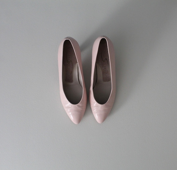 BALLET pink pumps | spring leather kitten heels |… - image 1