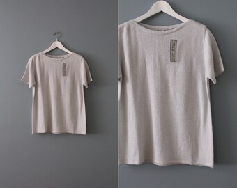 graue Strickjacke | new old stock Pullover | 90er Jahre weiches Top