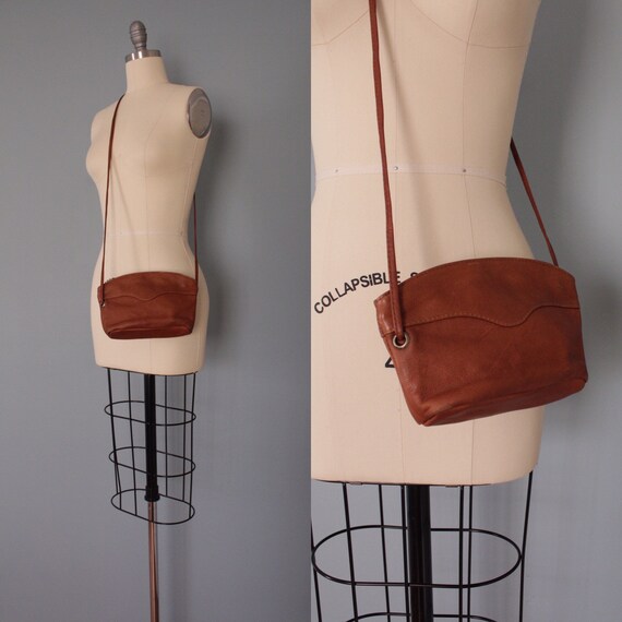 RUST leather purse | small leather minimalist purs