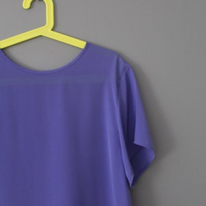 PERIWINKLE and PINK vintage tops 1990s blouses choose or set short sleeves summer tops image 9