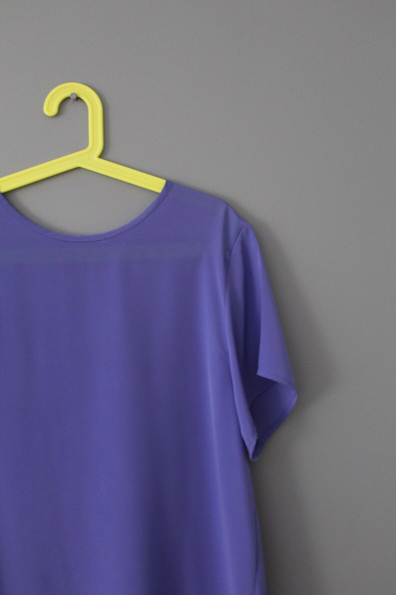 PERIWINKLE and PINK vintage tops 1990s blouses choose or set short sleeves summer tops image 9