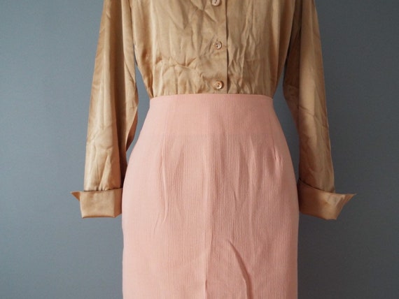 PUTTY pink pencil skirt | micro pleat mini skirt - image 3
