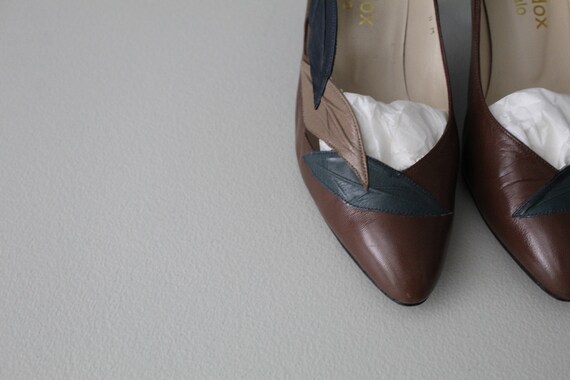 CINNAMON brown heels | 1980s leather pumps | cinn… - image 8