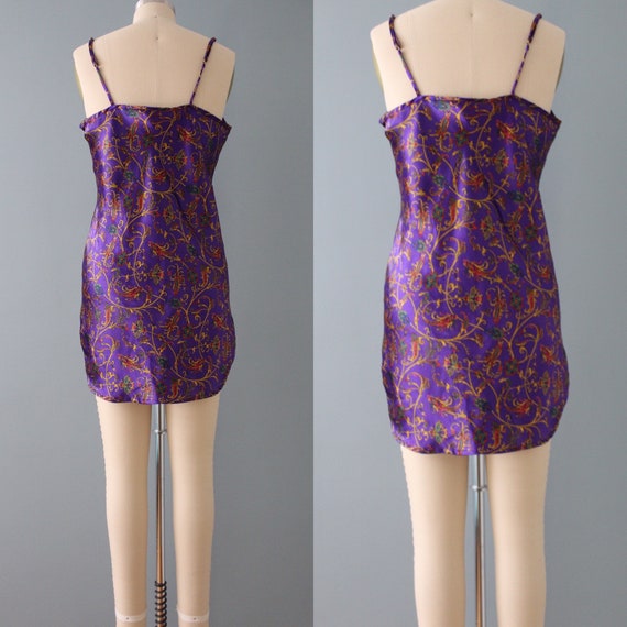 LILAC slip dress | 1990s paisley slip dress | vin… - image 9