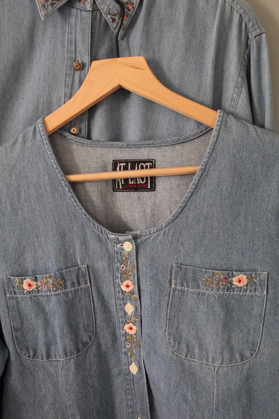 DENIM embroidered blouse | choose one denim blous… - image 4