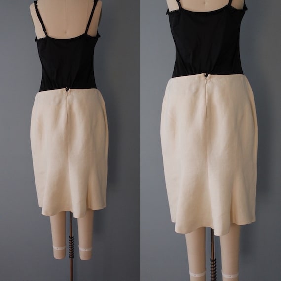 Armani linen skirt | cream white linen tulip skir… - image 8