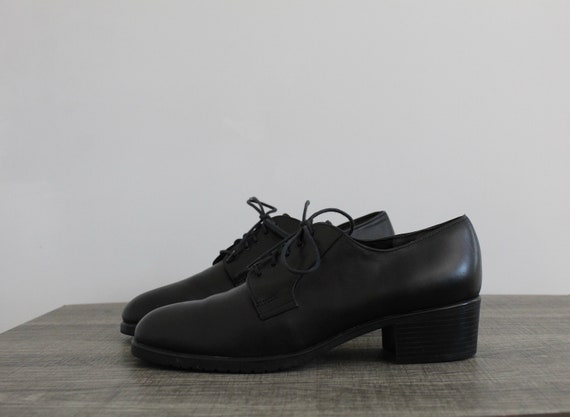 black leather oxfords shoes - image 8