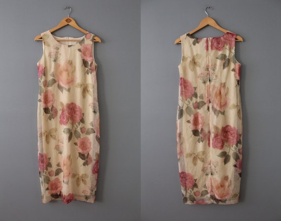 PASTEL dress and blouse set | pastel roses plisse… - image 3