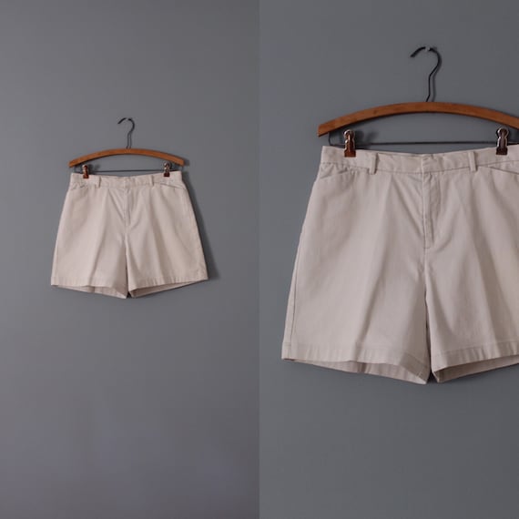 CLOUDY gray shorts | cotton tap shorts | high wais
