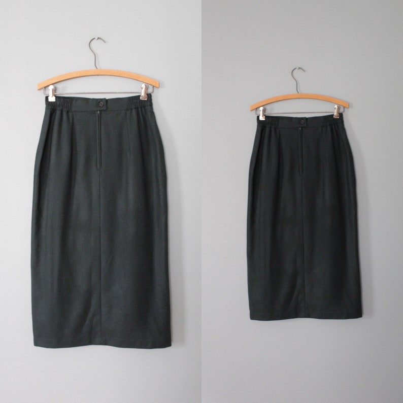 1990s wool maxi skirt wool maxi skirt FOREST green wool skirt