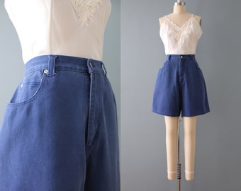 SAPPHIRE blue denim high waisted short