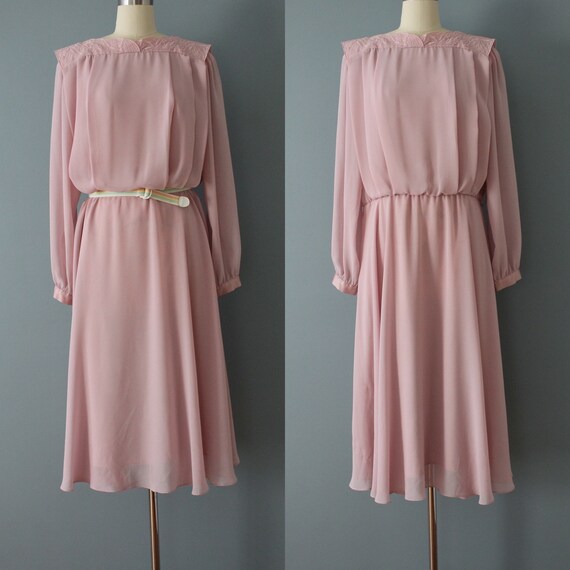 dusty rose pink dress | 1980s Ursula of Switzerla… - image 4