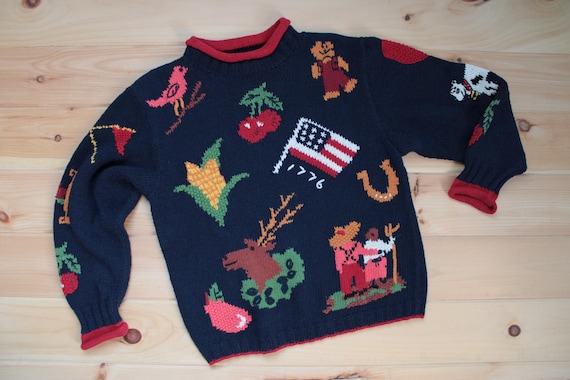 Americana 1776 home sweet home sweater