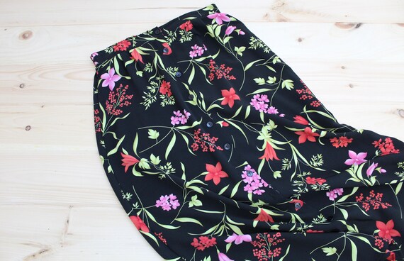 botanical maxi skirt | wildflower print maxi skirt | spring blossom prairie skirt View 4