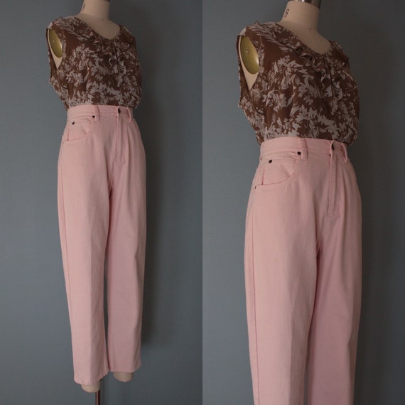 TEA rose pink jeans | soft denim banana jeans | L… - image 3