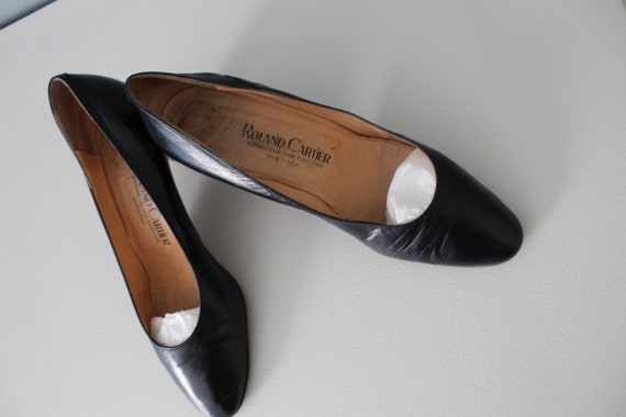 roland cartier silver heels