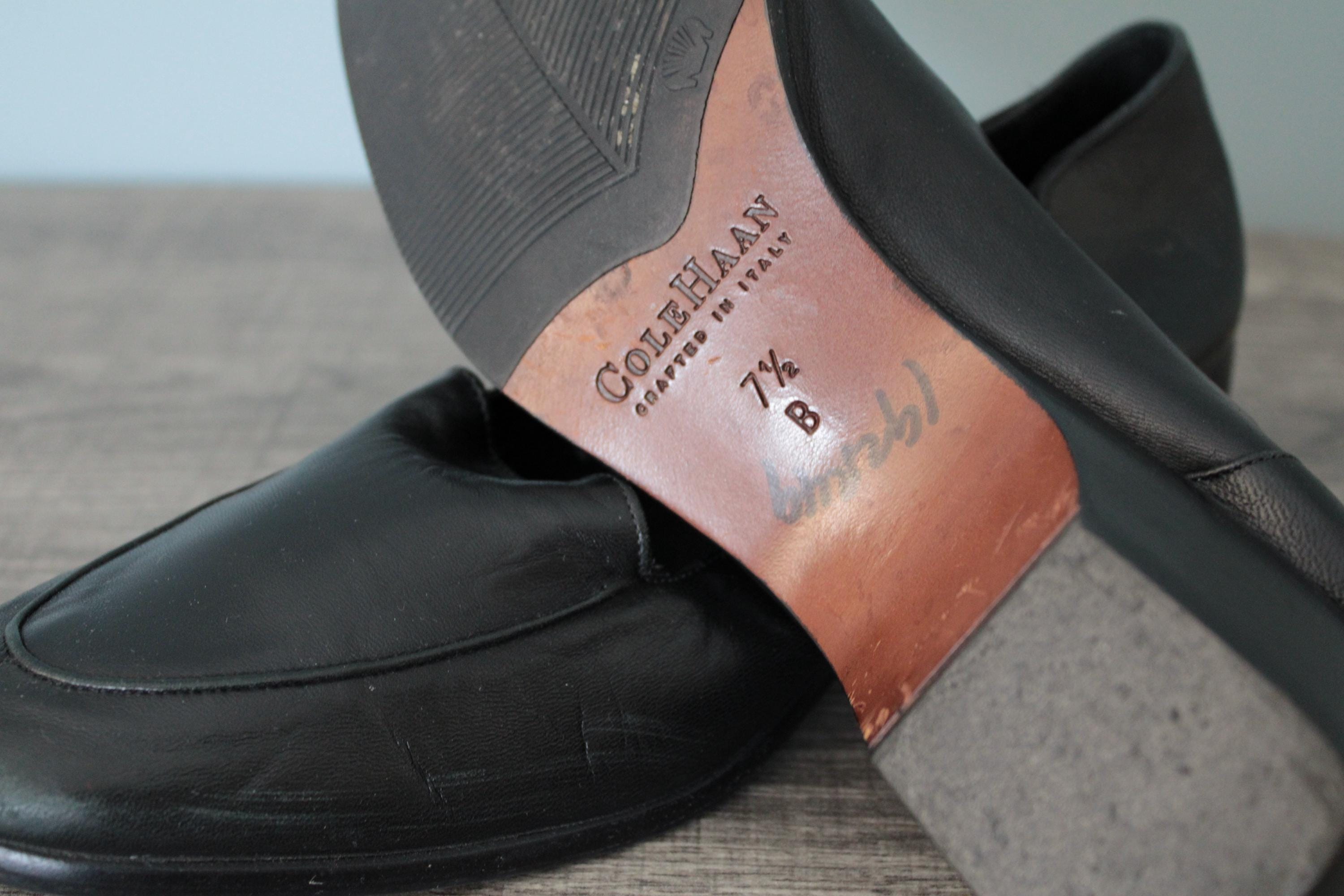 Escarpins Compensés Cole Haan En Cuir Suédé Bleu - Taille 6, Talon Bas, Stretch