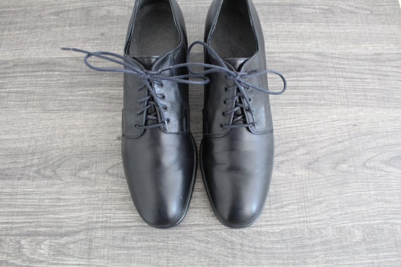 black leather oxfords shoes - image 7