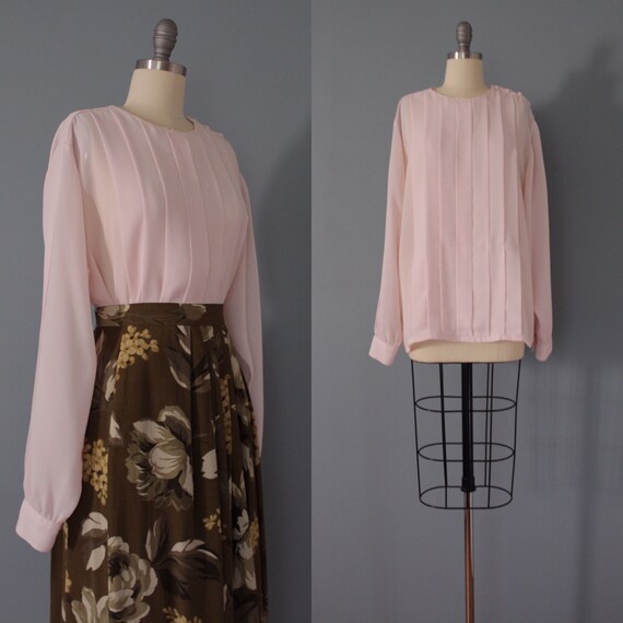 BLUSH pink poet blouse