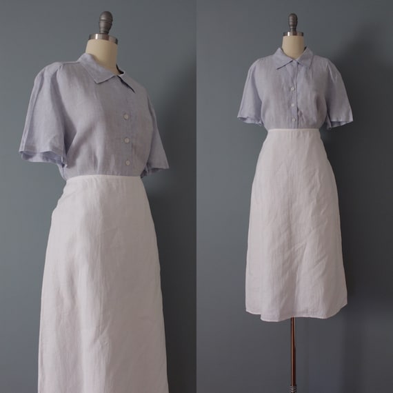 CHALK white skirt | maxi line skirt