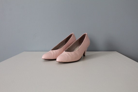 BALLET pink pumps | spring leather kitten heels |… - image 3