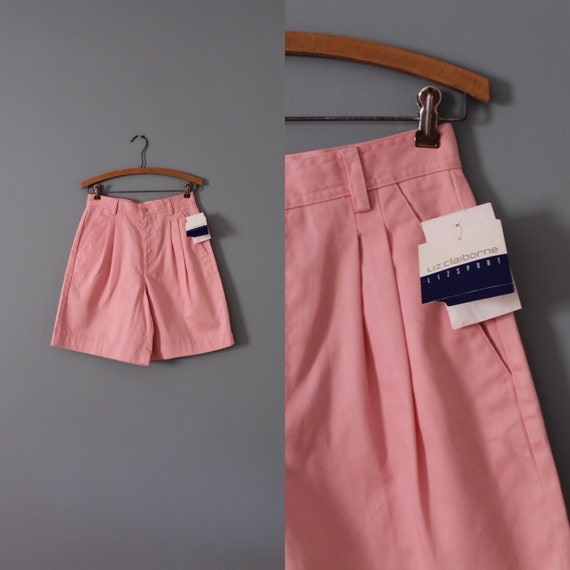 ROSE pink shorts | high waisted shorts | cotton ta