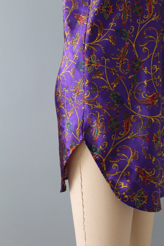 LILAC slip dress | 1990s paisley slip dress | vin… - image 6