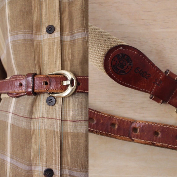 Dooney and Bourke belt | canvas and leather belt |