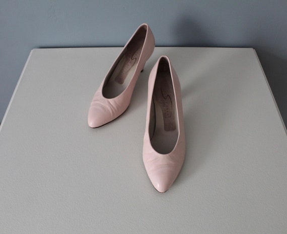 BALLET pink pumps | spring leather kitten heels |… - image 9