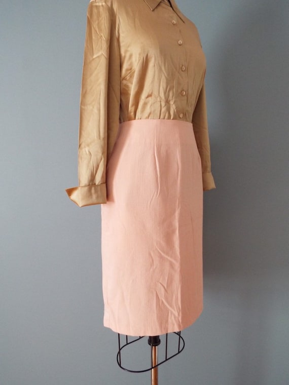 PUTTY pink pencil skirt | micro pleat mini skirt - image 5