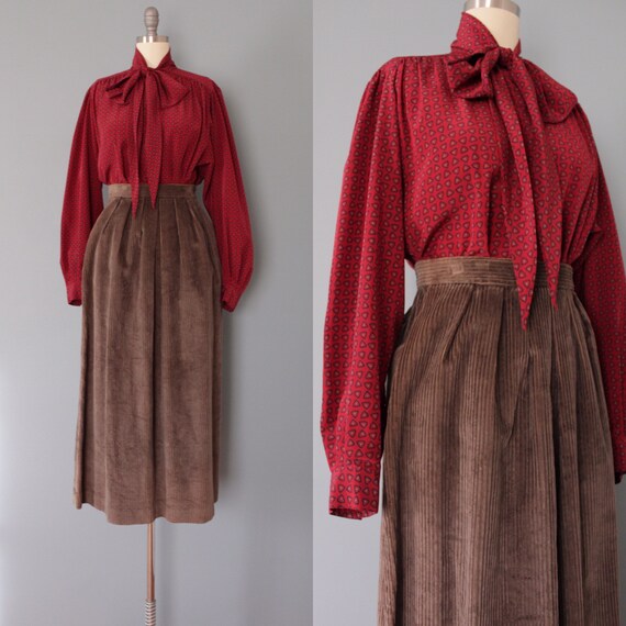 COCOA corduroy skirt | corduroy maxi skirt | full