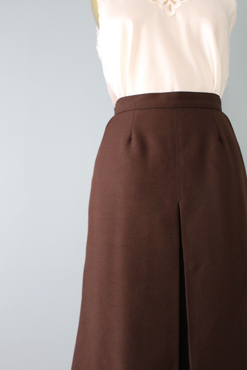WALNUT Brown Skirt Suit 1970s Sears Skirt and Blazer Set Etsy