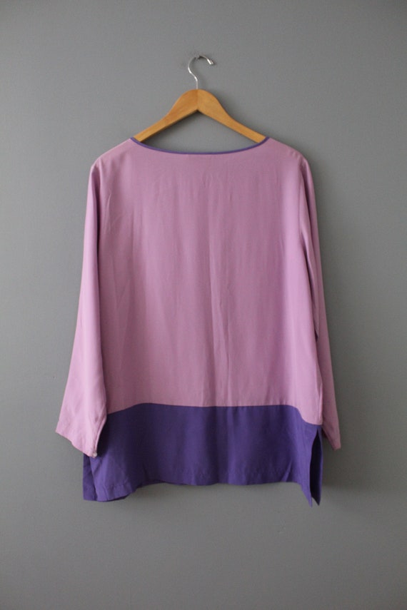 LILAC silk blouse | Neiman Marcus silk top | two … - image 6