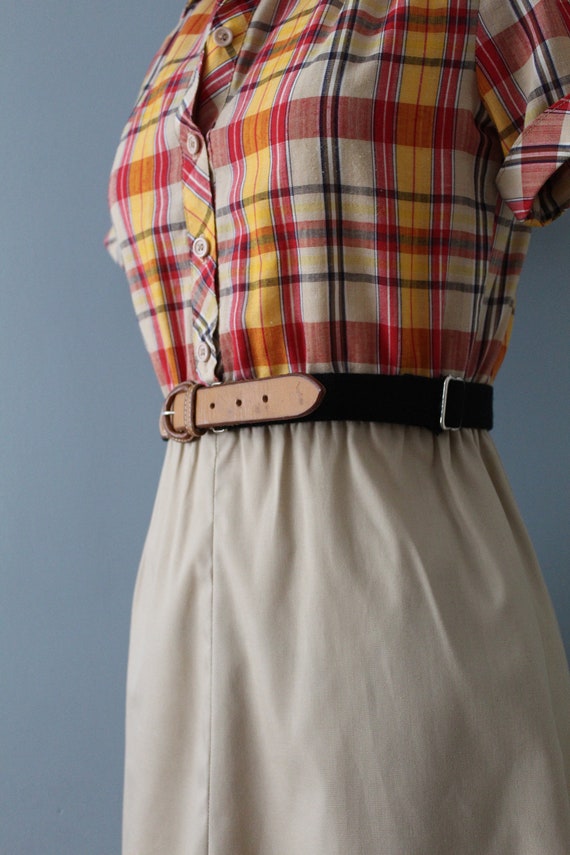Ralph Lauren belt | leather and canvas belt | 1980