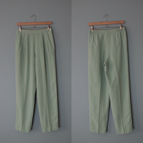 SEAGLASS linen and silk trousers - image 8