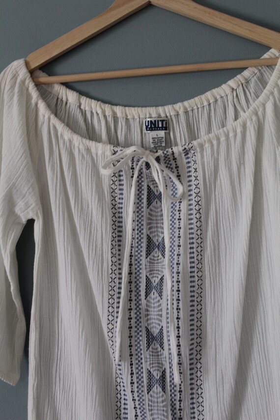 choose one vintage blouses | linen polka dot and … - image 6