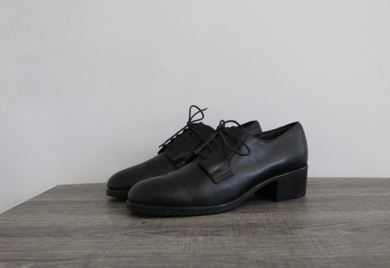 black leather oxfords shoes - image 5