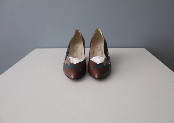 CINNAMON brown heels | 1980s leather pumps | cinn… - image 3